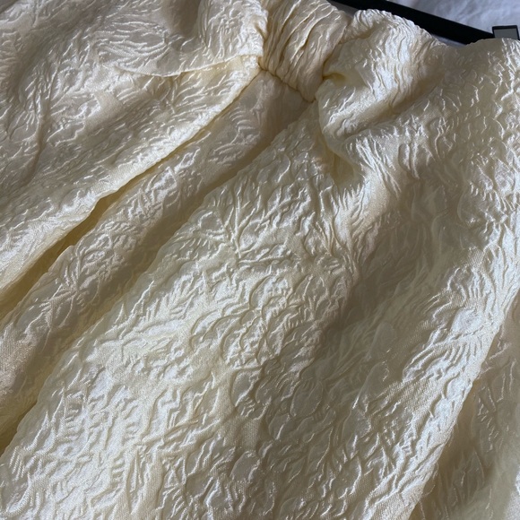 BCBG Strapless Champagne Gold Mini Bubble Dress - Picture 5 of 6